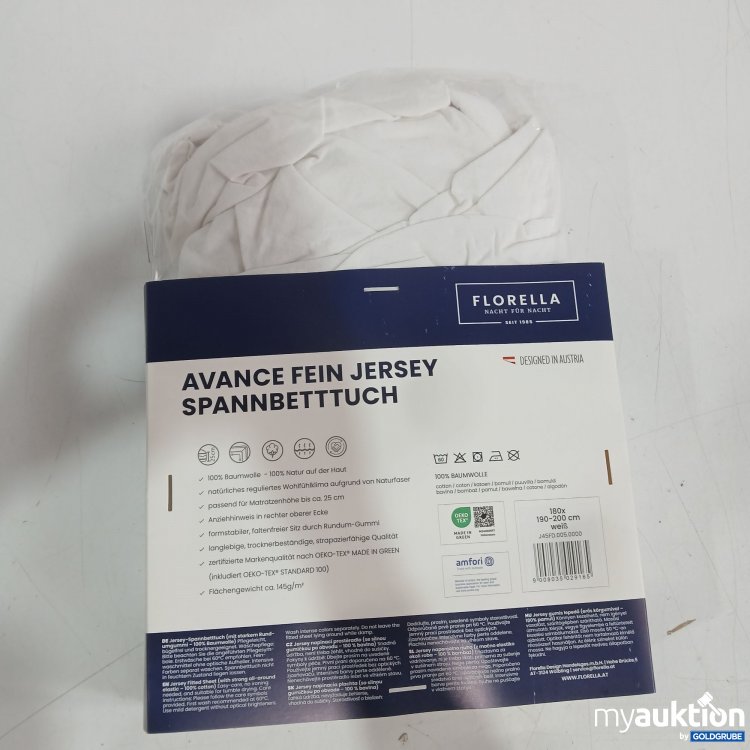 Artikel Nr. 445333: Florella Avance Fein Jersey Spannbetttuch, ca 180×190-200cm