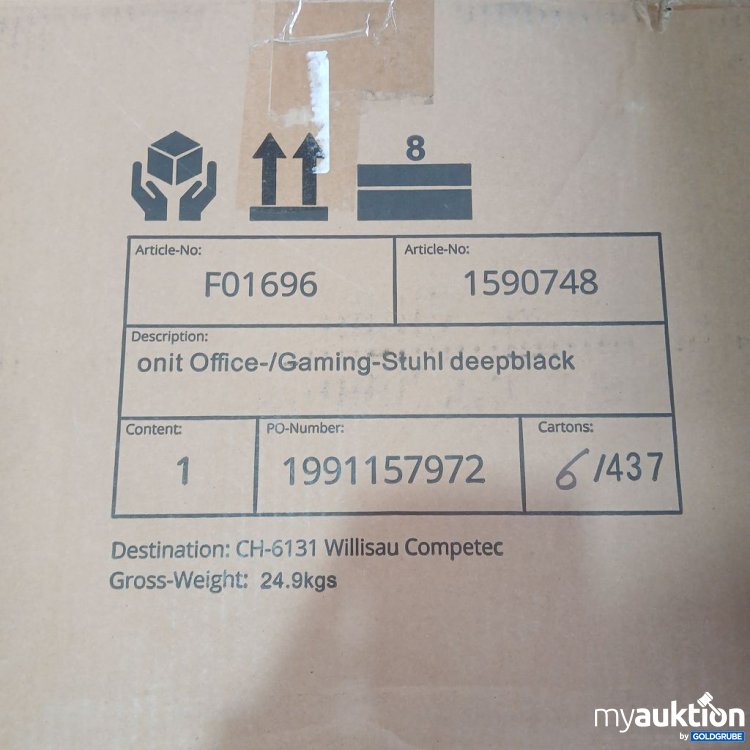 Artikel Nr. 447333 Artikel Nr. 447333: onit Gaming- & Bürostuhl deepblack