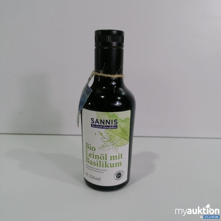 Artikel Nr. 800333 Artikel Nr. 800333: Sannis Bio Leinöl mit Basilikum 250ml