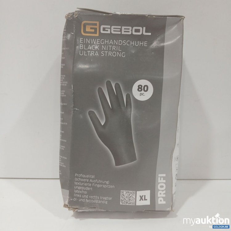 Artikel Nr. 873333: Gebol Einweghandschuhe XL ungepudert, latexfrei  80 Stk. 