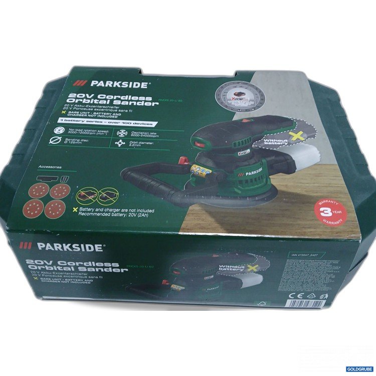 Artikel Nr. 890333: Parkside 20V Cordless Orbital Sander 
