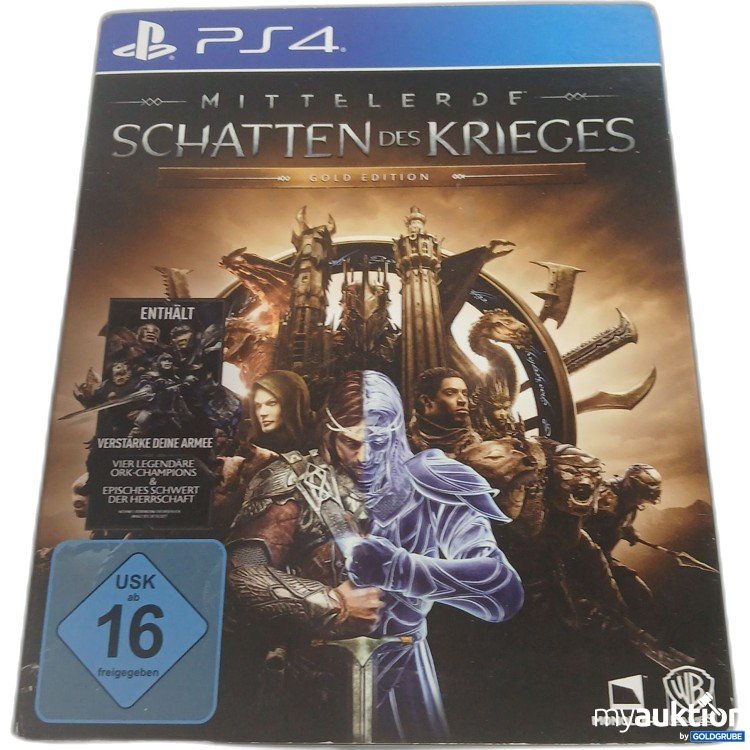 Artikel Nr. 994333 Artikel Nr. 994333: PS4 Mittelerde Schatten des Krieges Gold Edition