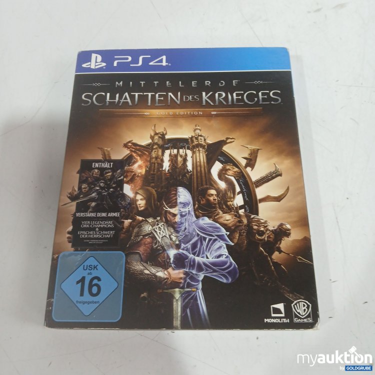 Artikel Nr. 994333 Artikel Nr. 994333: PS4 Mittelerde Schatten des Krieges Gold Edition