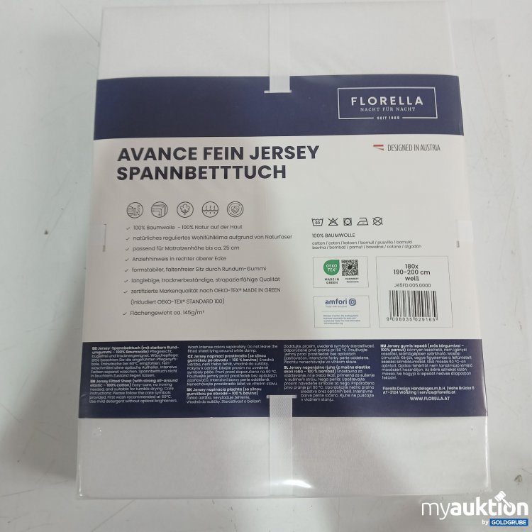 Artikel Nr. 445334: Florella Avance Fein Jersey Spannbetttuch, ca 180×190-200cm