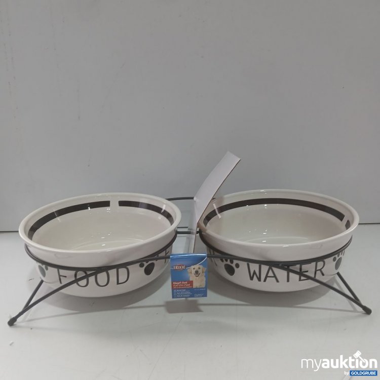 Artikel Nr. 447334 Artikel Nr. 447334: Trixie Futter- und Wassernapf mit Ständer 2x2,6l