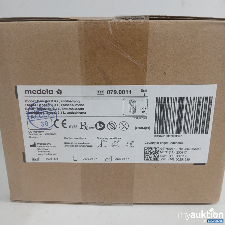 Artikel Nr. 525334: Medela Thopaz Behälter 0,3L 12Stk 079.0011