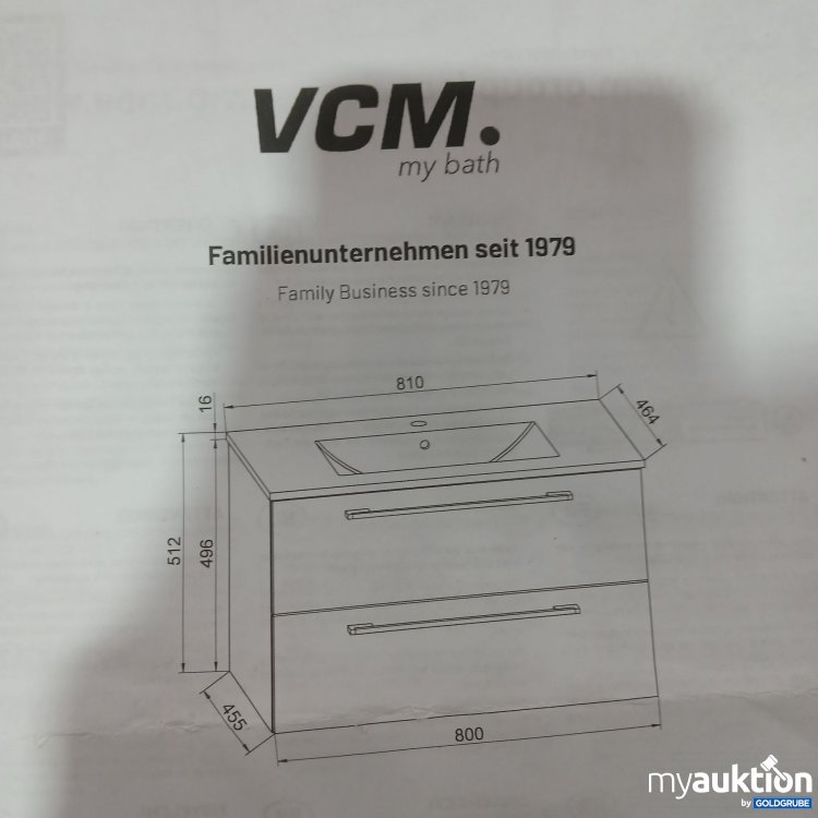 Artikel Nr. 971334 Artikel Nr. 971334: VCM Waschbecken mit Unterschrank