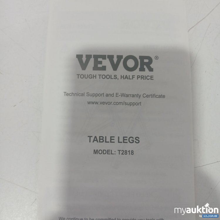 Artikel Nr. 995334: Vevor Tischfüße Model T2818 2Stk