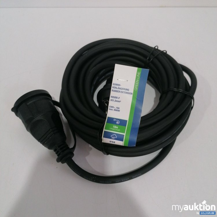 Artikel Nr. 439335: Green Line Gummi Verlängerung Rubber Extension H05RR-F 3G1.5mm 10 m