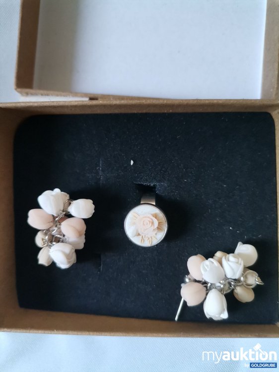 Artikel Nr. 836335: Schmuckset Ohrringe Ring handmade 