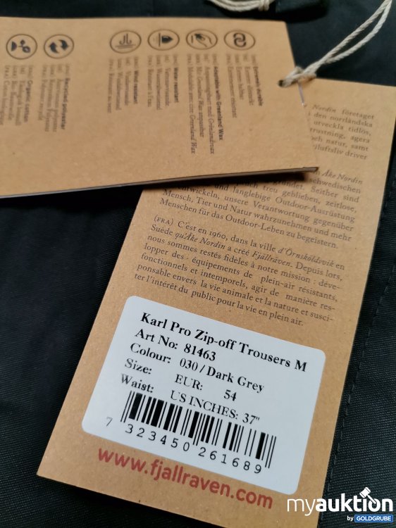 Artikel Nr. 843335: Fjäll Räven Hose zip off Hose
