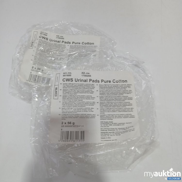 Artikel Nr. 852335: CWS Urinal Pads Pure Cotton 2er Pack x2 Stück x56g