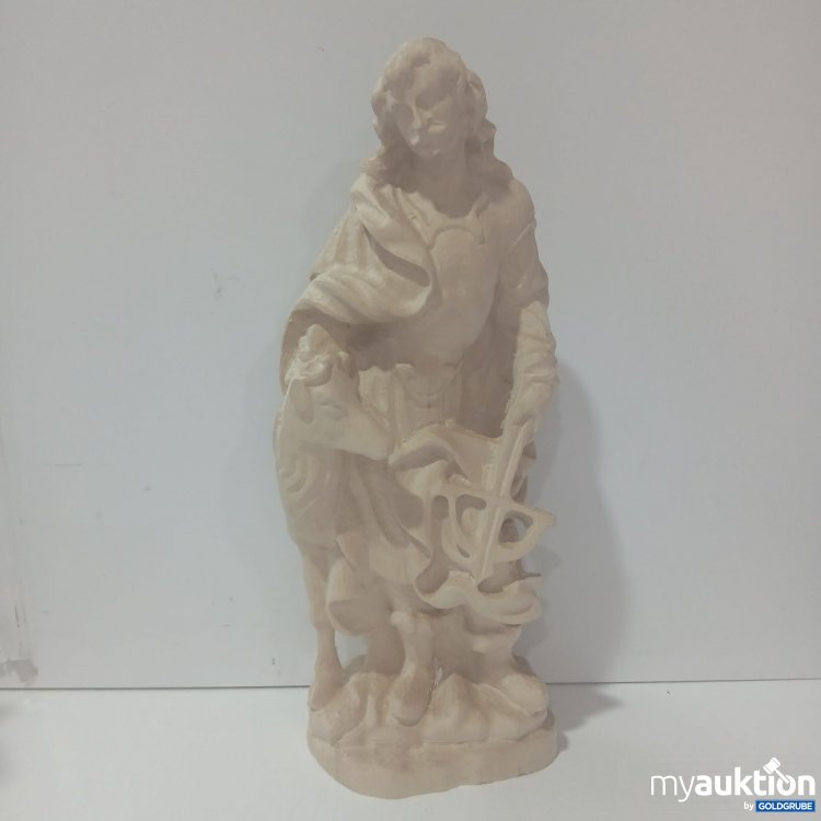 Artikel Nr. 995335: Holzfigur Heiliger Hubertus ca 50cm hoch 