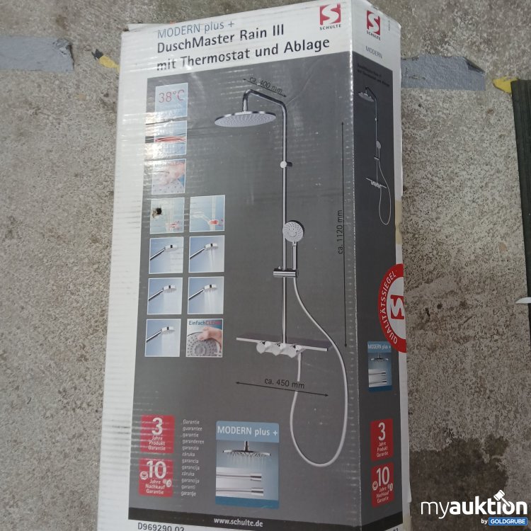 Artikel Nr. 848336: Modern Plus DuschMaster Rain III mit Theromstat und Ablage 