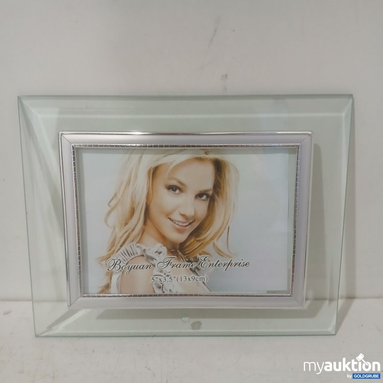 Artikel Nr. 929336: Boyuan Frame Enterprise Glas-Bilderrahmen, Rand silber 13x9cm 