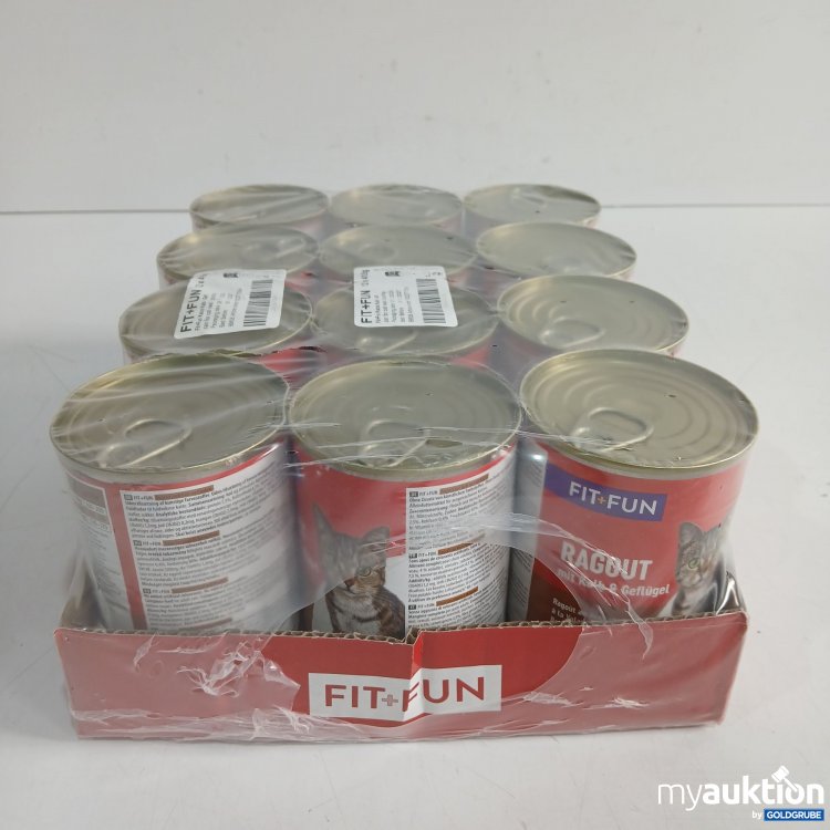 Artikel Nr. 958336: Fit+Fun Katzenfutter Ragout mit Kalb & Geflügel 12x415g 