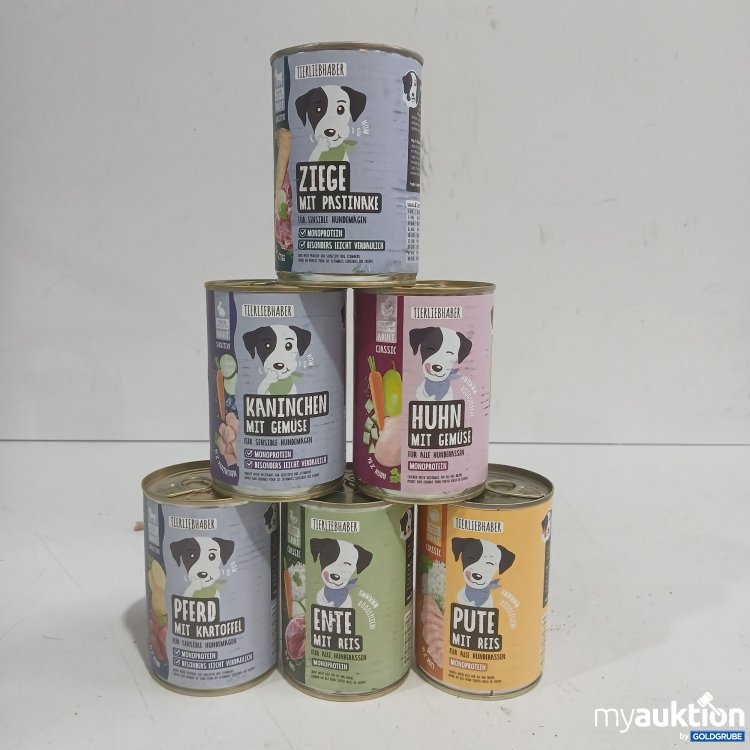 Artikel Nr. 985336: Tierliebhaber Hundefutter diverse Sorten 6x400g