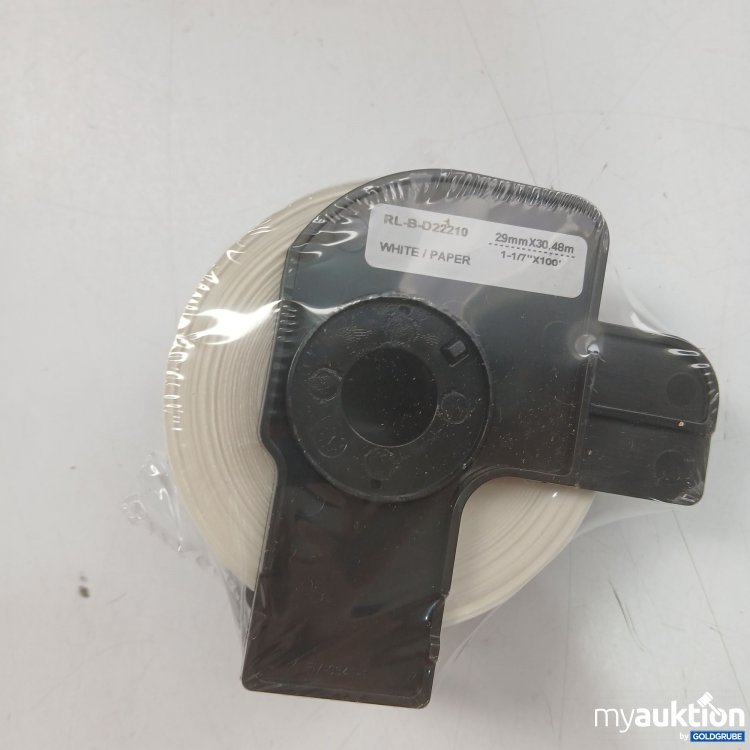 Artikel Nr. 445337 Artikel Nr. 445337: WBS RL-B-D22210 Thermo-Endlosetikettenrolle, weiß 29mmx30.48m