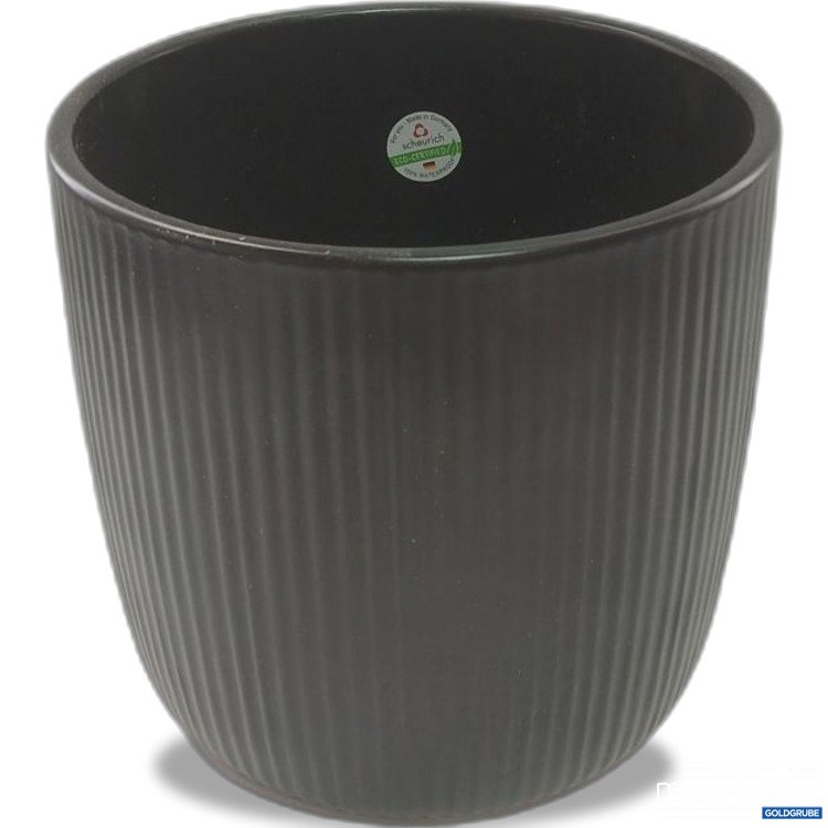 Artikel Nr. 447337 Artikel Nr. 447337: Schwarzer Blumentopf Ribbed 24 cm