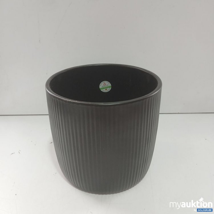 Artikel Nr. 447337 Artikel Nr. 447337: Schwarzer Blumentopf Ribbed 24 cm