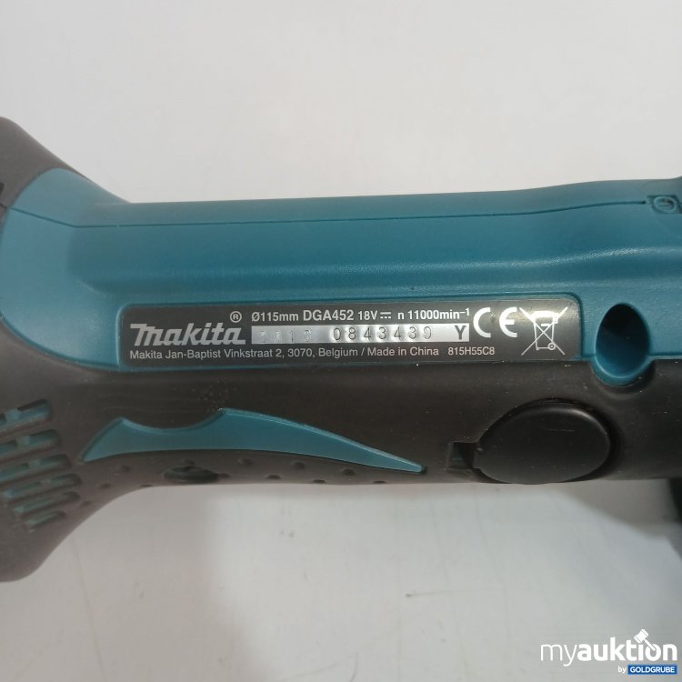 Artikel Nr. 461337: Makita Akku Winkelschleifer DGA452 laut Foto 
