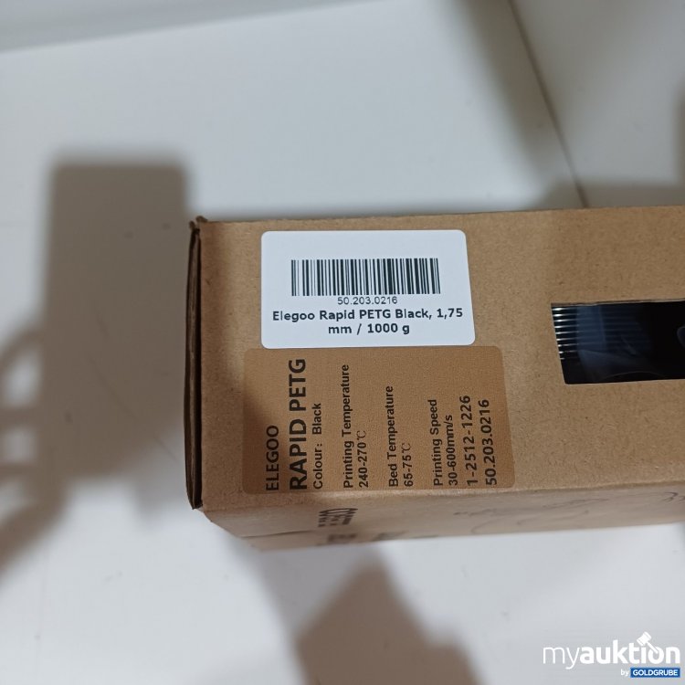 Artikel Nr. 467337 Artikel Nr. 467337: Elegoo 3D Printer Filament Rapid PETG Black 1 kg 1,75 mm