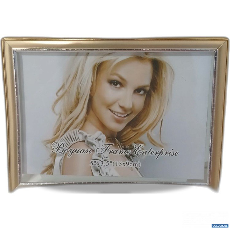 Artikel Nr. 929337: Boyuan Frame Enterprise Glas-Bilderrahmen, Rand Gold 13x9cm