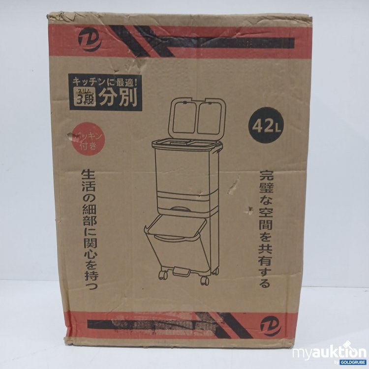 Artikel Nr. 956337: 4 Fächer Mülleimer 42l 