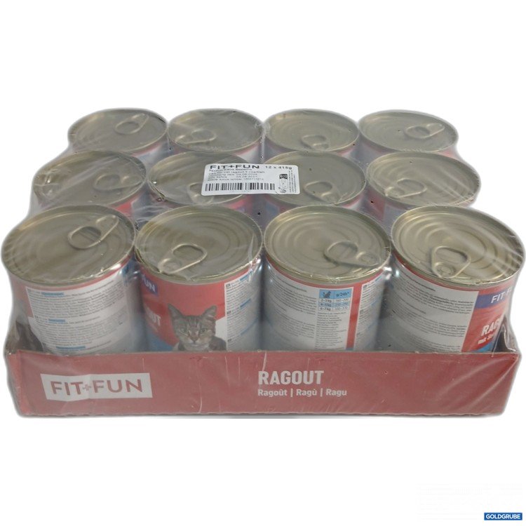 Artikel Nr. 958337: Fit+Fun Katzenfutter Ragout mit Seelachs 12x415g 