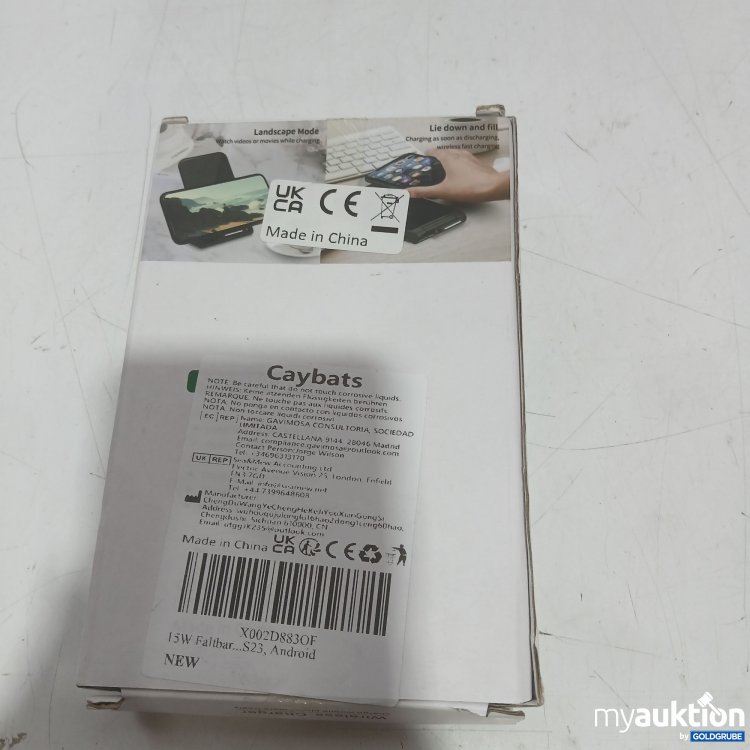 Artikel Nr. 988337 Artikel Nr. 988337: Caybats Fast Wireless Charging Stand