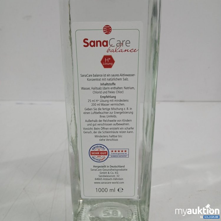 Artikel Nr. 470338: SanaCare balance Aktivwasser-Konzentrat 1000 ml