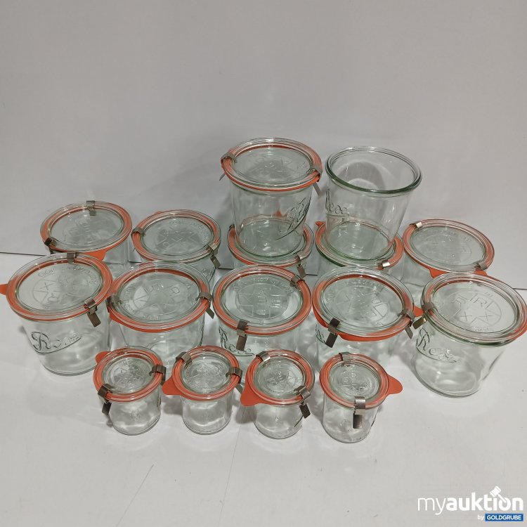 Artikel Nr. 890338: Rese REX Gläser 12×1L 4×0.125L