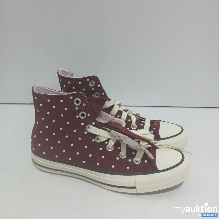 Artikel Nr. 992338: Converse Chucks High-Top Bordeaux mit weißen Punkten