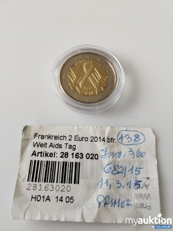 Artikel Nr. 396339 Artikel Nr. 396339: 2 Euro Sammelmünze Frankreich 2014