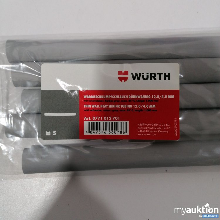 Artikel Nr. 441339: Würth Wärmeschrumpfschlauch Dünnwandig 22,0/4,0mm 0771012701