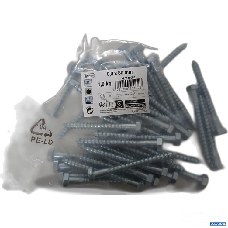 Artikel Nr. 913339: Connex Schrauben 8,0 x 80 mm