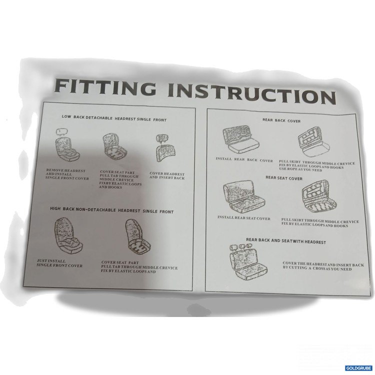 Artikel Nr. 980339 Artikel Nr. 980339: Fitting Instruction Sitzbezüge