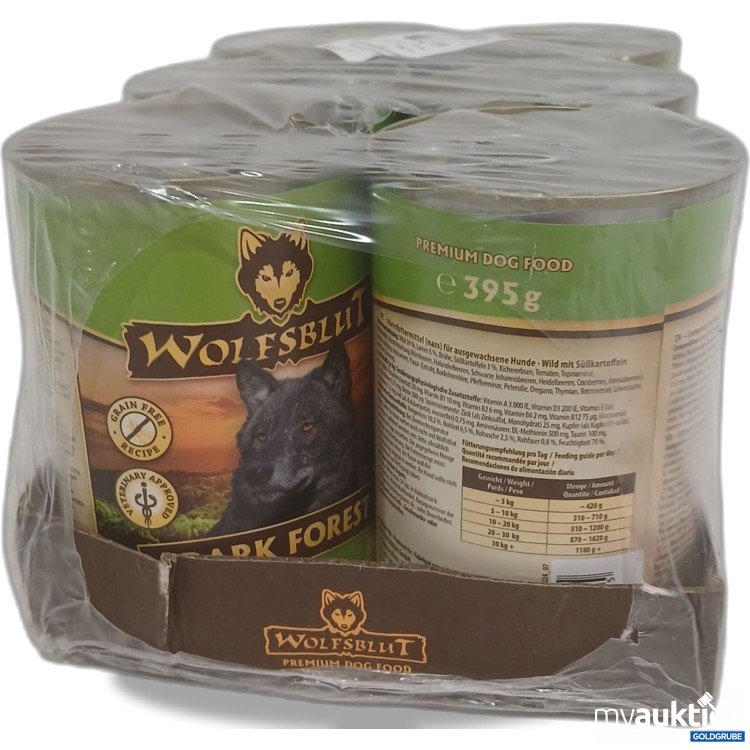 Artikel Nr. 998339 Artikel Nr. 998339: Wolfsblut Classic Hund Drak Forsest 6×396g