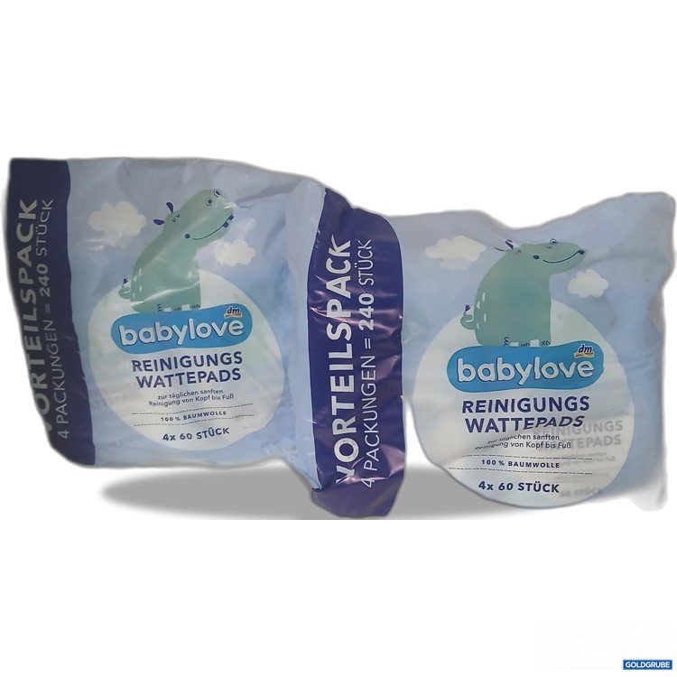 Artikel Nr. 884340 Artikel Nr. 884340: Babylove Reinigungs Wattepads 4x60 Stück