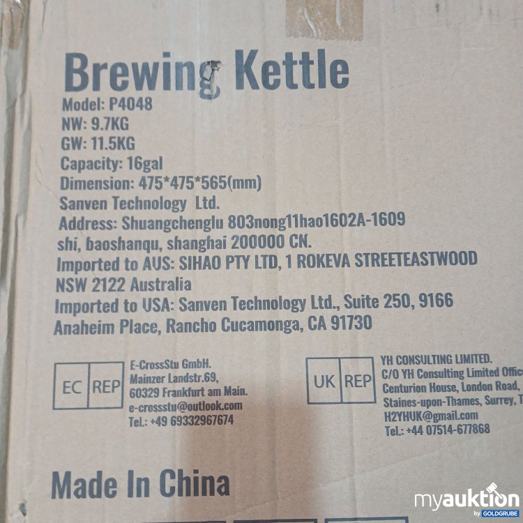 Artikel Nr. 892340: Vevor Brewing Kettle P4048