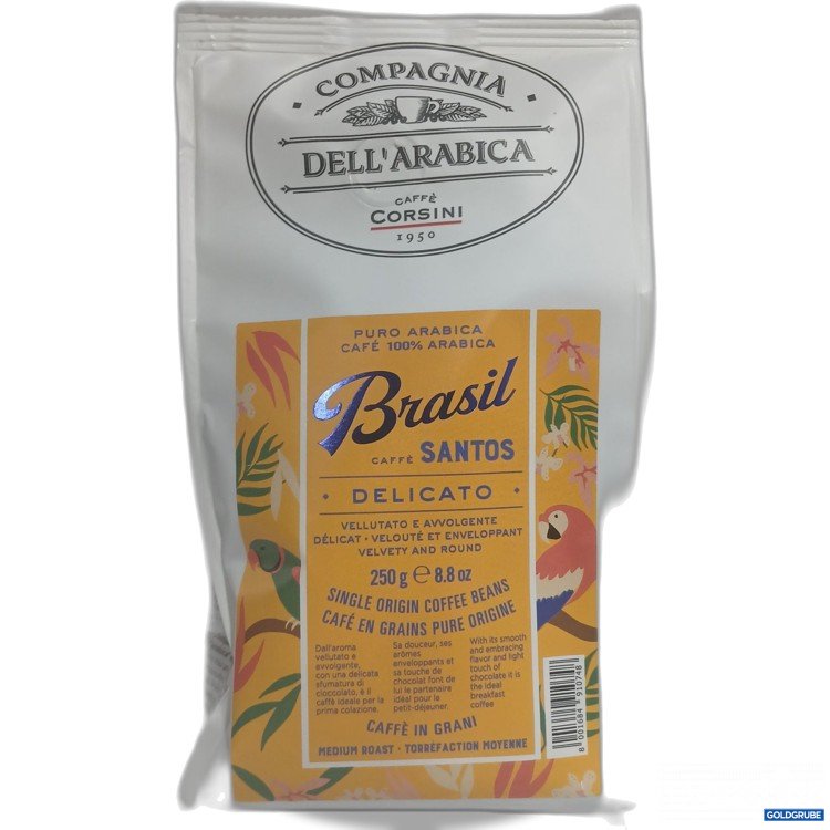 Artikel Nr. 960340: Puro Arabica Brasil Santos Delicato 250g Bohne 