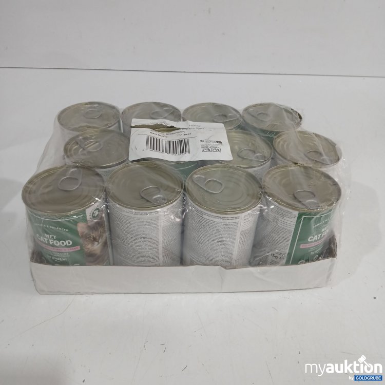 Artikel Nr. 986340: Amazon Wet Cat Food Salmon Chunks in Gravy 12x415g 
