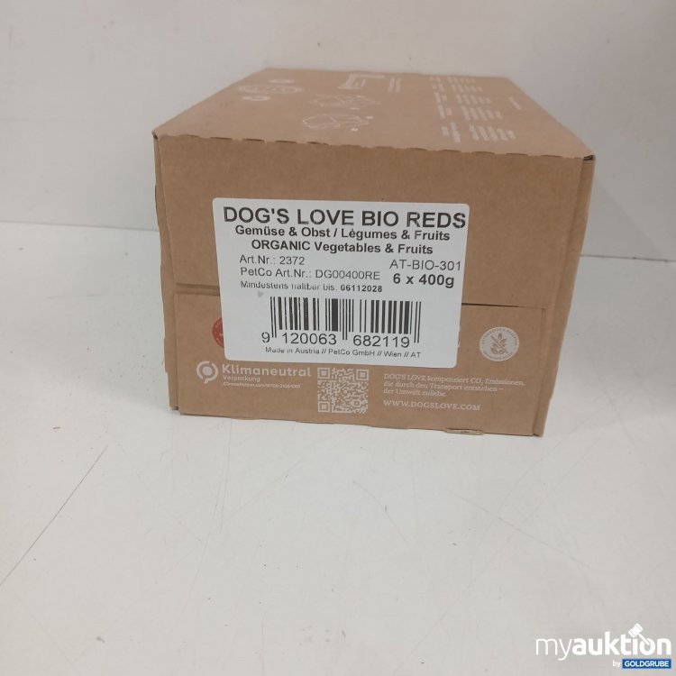Artikel Nr. 998340: Dogs Love Bio Reds Gemüse &Obst 6×400g 
