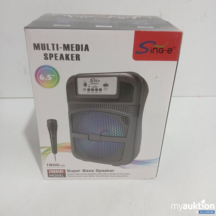 Artikel Nr. 461341 Artikel Nr. 461341: Sing-e Multi-Media Speaker 6.5" ZQS6161