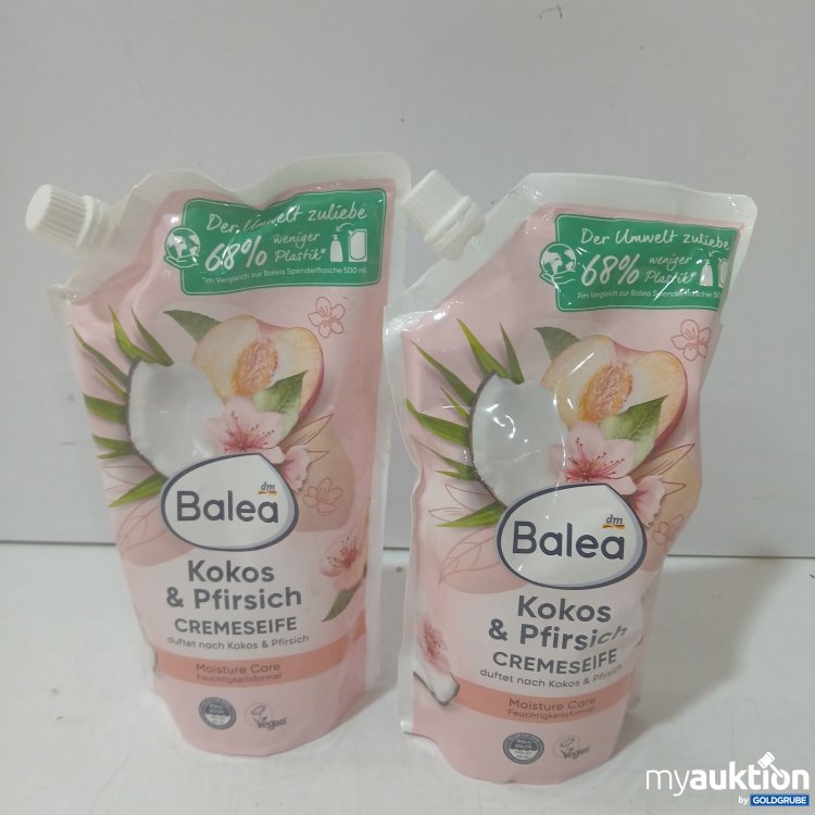 Artikel Nr. 464341 Artikel Nr. 464341: Balea Kokos & Pfirsich Cremeseife 2x500ml Nachfüllbeutel