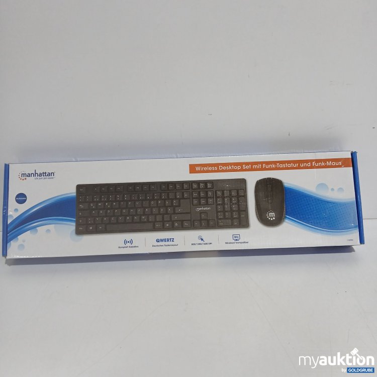 Artikel Nr. 818341: Manhattan Wireless Desktop Set mit Funk Tastatur und Funk Maus179492 