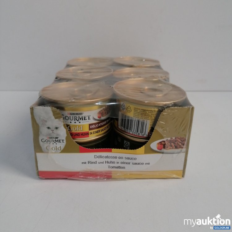 Artikel Nr. 855341: Purina Gourmet Gold Delikatesse Rind und Huhn 12x85g