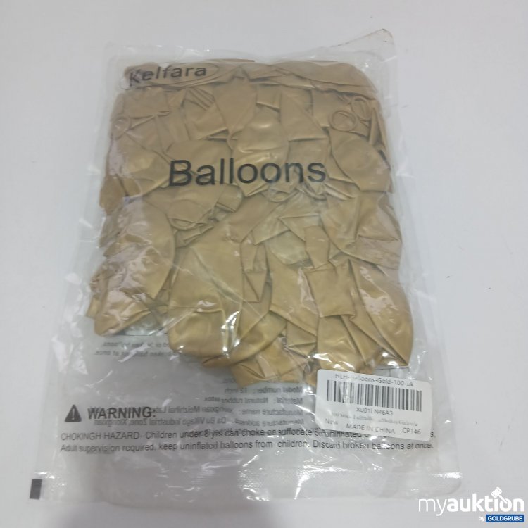 Artikel Nr. 861341: HLH Luftballons Gold 100 Stück 