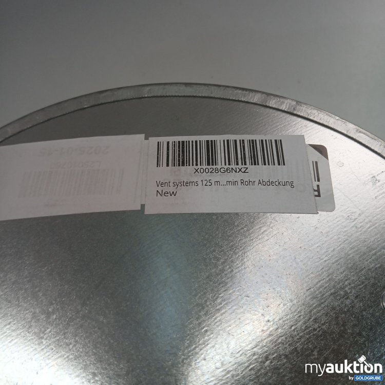 Artikel Nr. 862341: Vent systems 125 mm Rund Verzinkter Stahl Rauchrohr Abdeckung