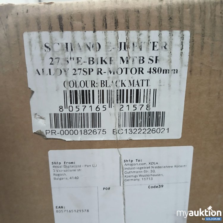 Artikel Nr. 876341: Schiano Jupiter E-Bike Mountain Series 27,5" 480mm 